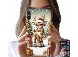 Custodia Per Xiaomi Redmi 9A - Renna, Motivi Natalizi + Vetro