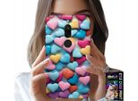 Custodia Per Xiaomi Redmi 8 - Cuori Colorati Personalizzabili
