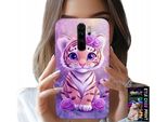 Custodia Per Xiaomi Note 8 Pro - Simpatica Tigre Su Sfondo Rosa + Vetro