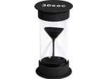Eduplay 120437 Clessidra 30 Secondi, Plastica, Ø 6,5 X 12 Cm Di Altezza, Nero