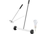 Spazzatrice Magnetica Telescopica - 38 Cm - Spazzatrice Mobile Per Tappeti - Efficace Scopa Magnetica Per Una Pulizia Rapida