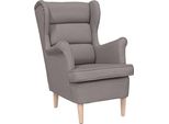 Vidaxl Poltrona Taupe 74X84X100 Cm Tessuto