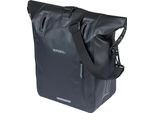 Basil Rivo M Borsa Singola Nera 12-15 L - Borsa Da Bicicletta Con Ganci Mik, Idrorepellente, Pratici Scomparti Interni