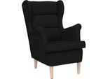 Vidaxl Poltrona Nera 74X84X100 Cm Tessuto