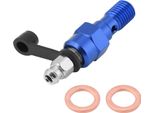 Vite Di Spurgo Pinza Freno Moto M10 X 1,0 Mm, Nipplo, Bullone Banjo, Tappo Antipolvere, Blu
