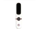 Inf Mini Spazzola Lisciante Portatile Senza Fili - Vetroceramica, 3D Anti-Scottatura Bianco