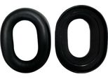 Inf Cuscinetti Auricolari Di Ricambio Per Poly Voyager Surround 80 Uc - 2 Pezzi, Pelle Proteica, Nero