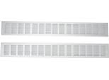 2 Pezzi Griglia Di Ventilazione, Piastra Rettangolare In Lega Di Alluminio Per Armadio, Scarpiera, 80 X 600 Mm