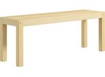 Panca Fortuna Lai A 2 Posti Panca In Legno In Stile Rustico, Panca Da Cucina Per Soggiorno, Fino A 240 Kg, Legno Di Pino, Naturale, 120X33X45 Cm