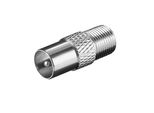 Goobay F Adapter F Buchse Koax Stecker Zink (Bulk)