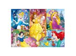 Clementoni - Puzzle Disney Princess Brilliant 104 Elementy, Oficjalny Produkt