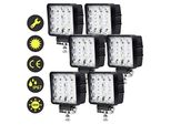 Karpal Led Luce Da Lavoro, 6X 48W Led Faro 12V 24V Trattore Luce Da Lavoro Per Offroad, Suv, Atv Luce Di Retromarcia IP67, 4320LM, 6500K