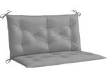 Vidaxl Cuscini Per Panca Da Giardino 2 Pz. Grigio 100X50X7 Cm Tessuto Oxford