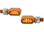 Highsider Indicatori Di Direzione Cnc Led Little Bronx, Oro, Vetro Colorato, Omologati E, Coppia