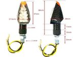 Indicatore Jmp Arrow2 Led Corto Bianco Con Ottica Al Carbonio