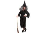 Costume Da Strega Nero - Prezzo Colpito - Costume Da Strega Travestimento Da Strega Xl -46/48