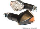 Indicatore Led Vetro Trasparente Nero Diamante M10 Corto Omologato E