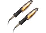 Koso Indicatori Universali Per Moto A Led Illimitati, Nero Opaco Omologati 1 Coppia