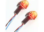 Koso Indicatori Universali Per Moto A Led Nano Con Luce Posteriore E Freno Nero Opaco Coppia Omologata E