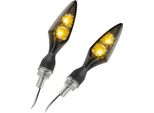 Kellermann Rombo Scuro Indicatore Led Nero Coppia