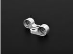 Indicatore Led Colorato Con Alloggiamento In Alluminio Per Raccordi Al Manubrio Argento Tipo4