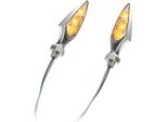Kellermann Rhombus S Extreme Led Indicatori Di Direzione Posteriori Cromati Neri Coppia