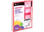Carchivo Archivex-Star Organizer Rosso A4