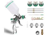 Pistola A Spruzzo Hvlp Jopassy Applicabilità Su Auto, Navi E Mobili Ecc. 3 Ugelli (1,4/1,7/2,0 Mm) Pistola A Spruzzo Professionale Da 600 Ml Pistola A Spruzzo 100 Ml/Min