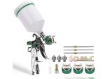 Jopassy Hvlp Vernice Pistola A Spruzzo 3 Ugelli (1,4/1,7/2,0 Mm) 600 Ml Pistola A Spruzzo Professionale 0.35Mpa 100 Ml/Min La Pistola A Gravità