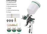 Tolletour Pistola A Spruzzo Hvlp Pistola A Spruzzo Con 3X Ugelli 1,4Mm 1,7Mm,2Mm 140L/Min Per Vernice Auto