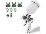Pistola A Spruzzo Hvlp Pistola A Spruzzo Professionale 600Ml Pistola A Spruzzo Professionale 3 Ugelli (1,4/1,7/2,0 Mm) 3 Pezzi