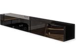 Mobile Tv Nero Lucido 270Cm - Mobile Moderno - Mobile Tv - Mobile Tv - Lavagna - Tavolo Tv Per Tv - Mobile Tv Per Soggiorno