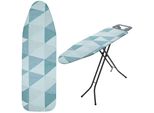 Kadax Copriasse Per Asse Da Stiro Cuscinetto Per Asse Da Stiro 140X50 Cm Grigio A Pois