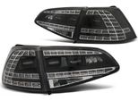 Luci Posteriori A Led Per Vw Golf 7 (Vii) Berlina Anno 12-17 Indicatori Dinamici Neri