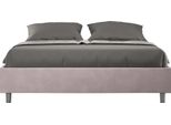 Ityhome - Letto Senza Rete Imbottito 160X200 Microfibra Glicine Azelia