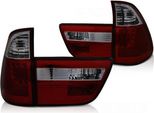 Fanali Posteriori A Led Per Bmw X5 E53 Anno 99-03 Rosso/Fumo