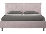 Ityhome - Letto Contenitore Imbottito 160X190 Microfibra Glicine Appia
