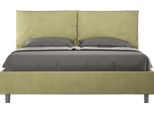 Ityhome - Letto Con Rete Imbottito 160X200 Microfibra Tè Verde Antea