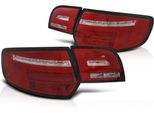 Fanali Posteriori Full Led Per Audi A3 8P Sportback 08- Rosso/Cromo Dynindicators