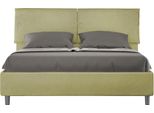 Ityhome - Letto Con Rete Imbottito 160X190 Microfibra Tè Verde Mados