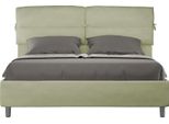 Ityhome - Letto Contenitore Imbottito 160X190 Microfibra Tè Verde Nandy