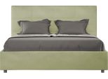 Ityhome - Letto Contenitore Imbottito 160X200 Microfibra Tè Verde Mika