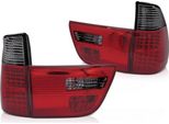 Luci Posteriori A Led Per Bmw X5 E53 Anno 99-03 Rosso/Fumo