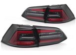 Fanali Posteriori Full Led Per Vw Golf 7 Variant 13-17 Nero Rosso Lightbar