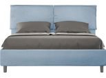 Ityhome - Letto Contenitore Imbottito 160X210 Microfibra Azzurro Mados