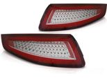 Fanali Posteriori Full Led Per Porsche 911 997 Anno 04-08 Rosso/Cromo