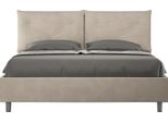 Ityhome - Letto Senza Rete Imbottito 160X210 Microfibra Sabbia Appia