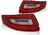 Luci Posteriori A Led Per Porsche 911 997 Anno 04-08 Rosso/Cromo
