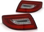 Luci Posteriori A Led Per Porsche 911 996 Anno 1997-2006 Rosso/Cromo