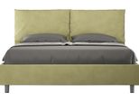 Ityhome - Letto Contenitore Imbottito 160X210 Microfibra Tè Verde Antea